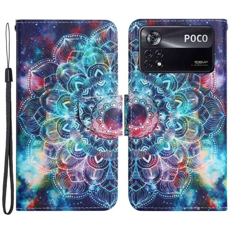 Kožené Puzdro Poco X4 Pro 5G Strappy Mandala