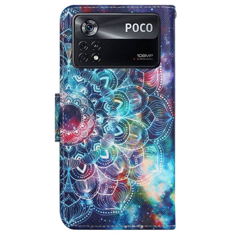 Kožené Puzdro Poco X4 Pro 5G Strappy Mandala