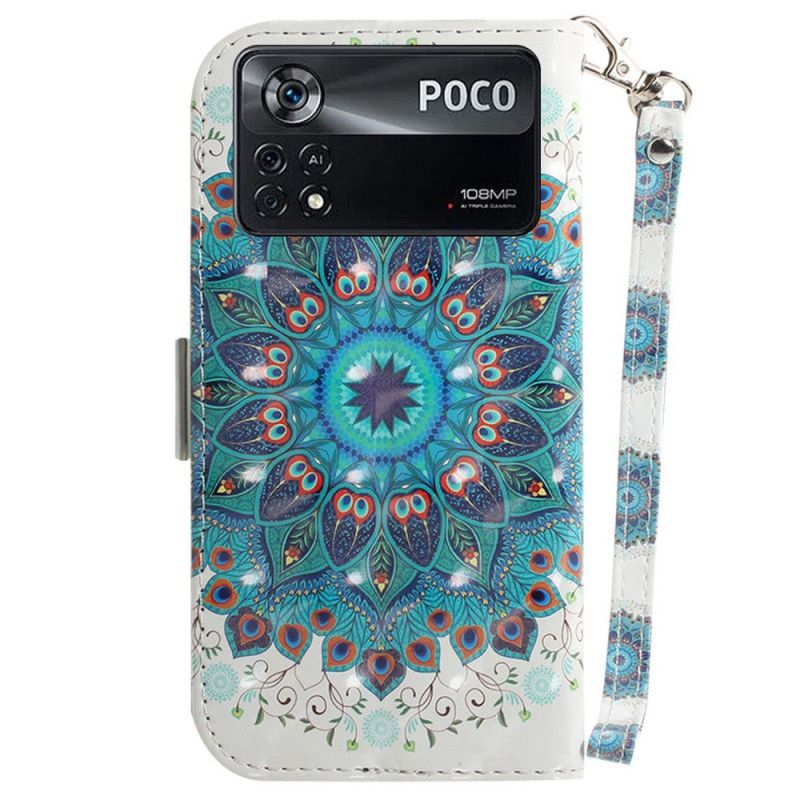 Kožené Puzdro Poco X4 Pro 5G Strappy Mandala