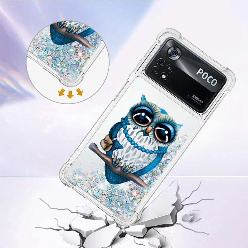 Kryt Poco X4 Pro 5G Pani Owl Glitter