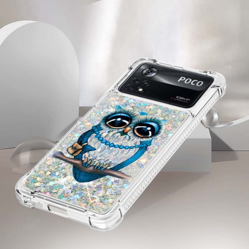 Kryt Poco X4 Pro 5G Pani Owl Glitter