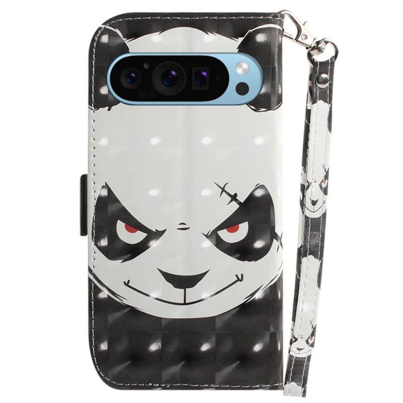 Puzdro Google Pixel 9 Angry Panda Love With Strap