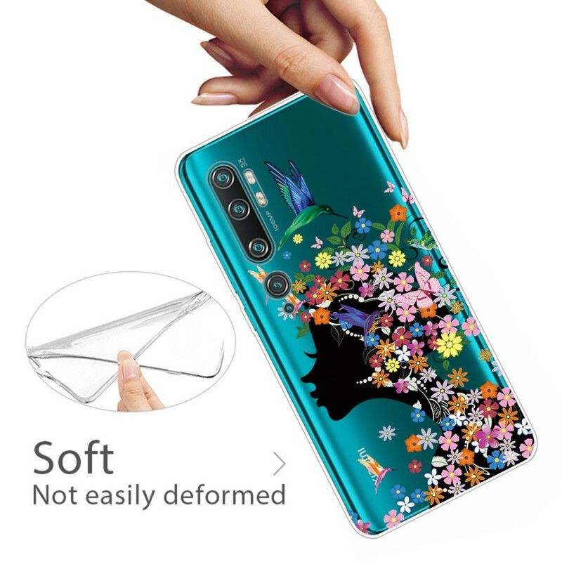 Kryt Xiaomi Mi Note 10 / 10 Pro Krásna Kvetinová Hlava