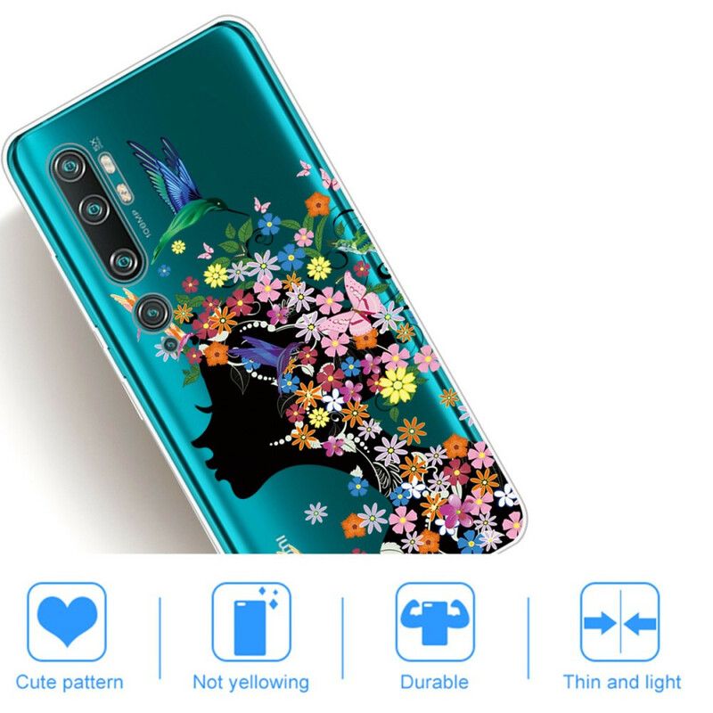 Kryt Xiaomi Mi Note 10 / 10 Pro Krásna Kvetinová Hlava