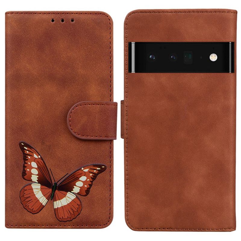 Kožené Puzdro Google Pixel 6 Skin-touch Butterfly