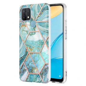 Kryt Oppo A15 Honosný Geometrický Mramor