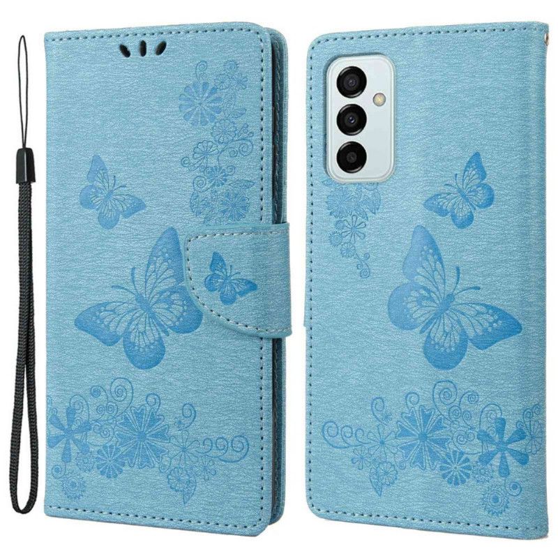 Flipové Puzdro Samsung Galaxy M23 5G Tangá Butterflies