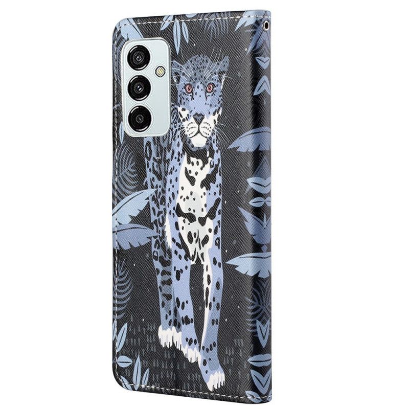 Kožené Puzdro Samsung Galaxy M23 5G Strappy Leopard