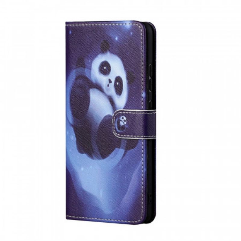 Kožené Puzdro Samsung Galaxy M23 5G Strappy Panda