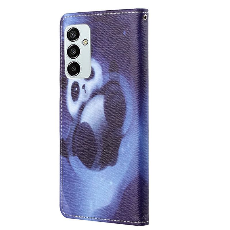 Kožené Puzdro Samsung Galaxy M23 5G Strappy Panda