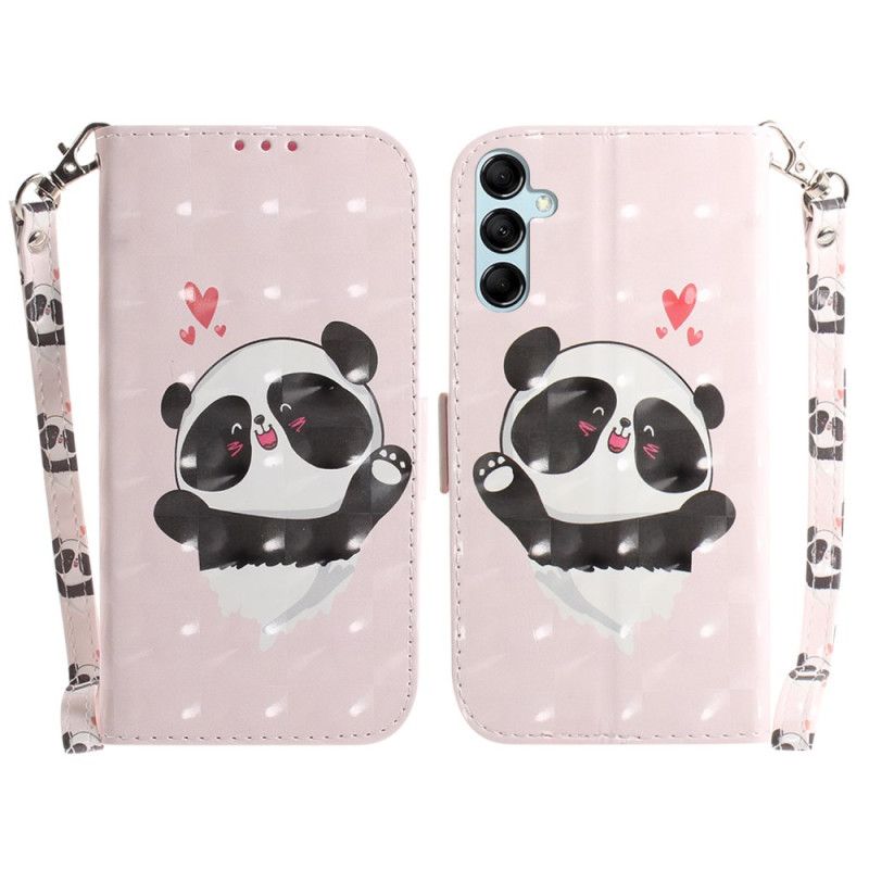 Puzdro Samsung Galaxy A15 Panda Love S Popruhom