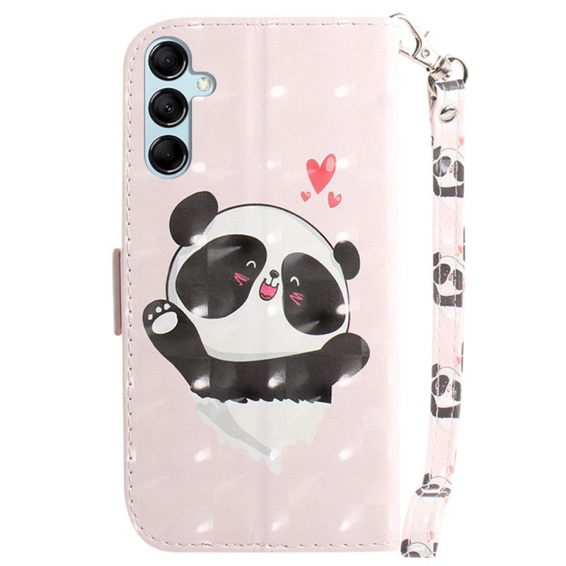 Puzdro Samsung Galaxy A15 Panda Love S Popruhom