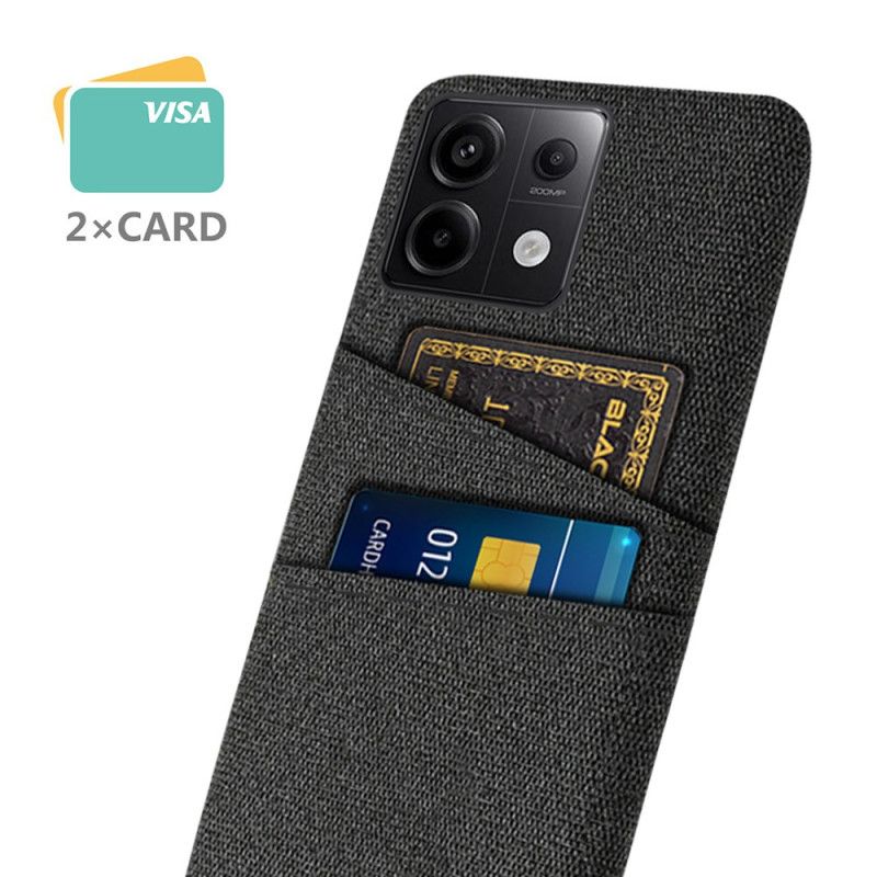 Kryt Na Poco X6 5g Fabric Double Card Holder