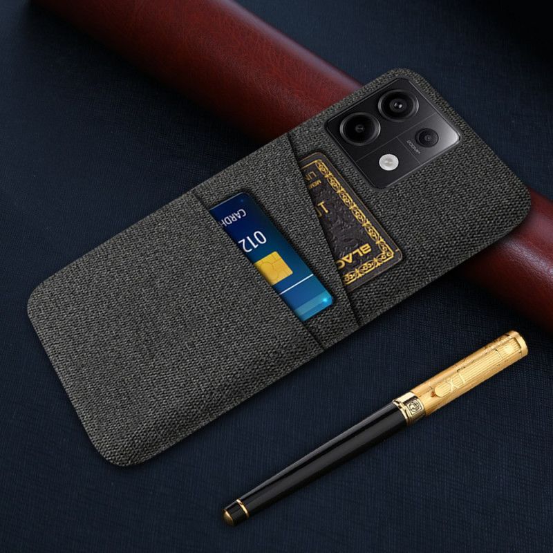 Kryt Na Poco X6 5g Fabric Double Card Holder