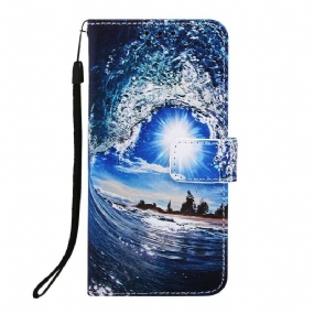 Kožené Puzdro Samsung Galaxy A70 Daydreams Lanyard Landscape