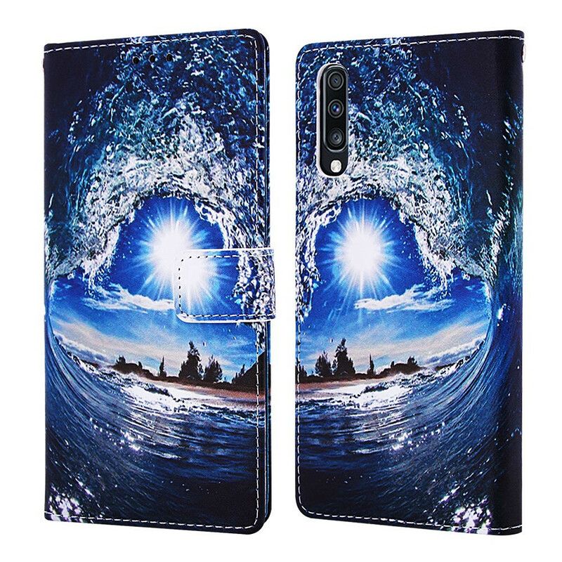 Kožené Puzdro Samsung Galaxy A70 Daydreams Lanyard Landscape