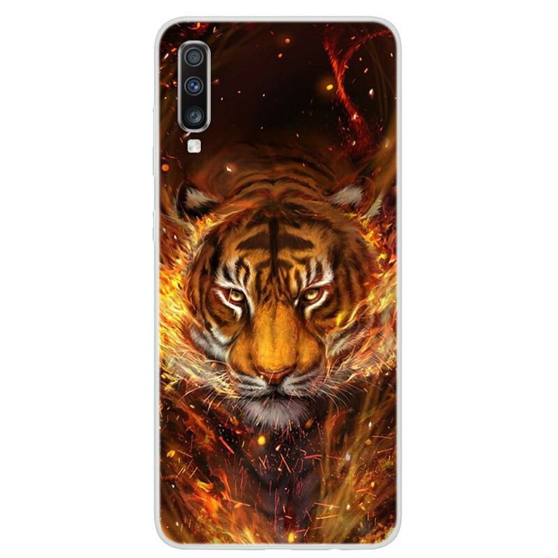 Kryt Samsung Galaxy A70 Ohnivý Tiger