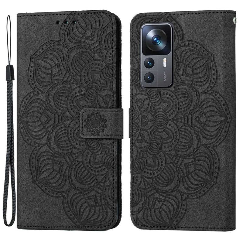 Flipové Puzdro Xiaomi 12T / 12T Pro Strappy Baroková Mandala