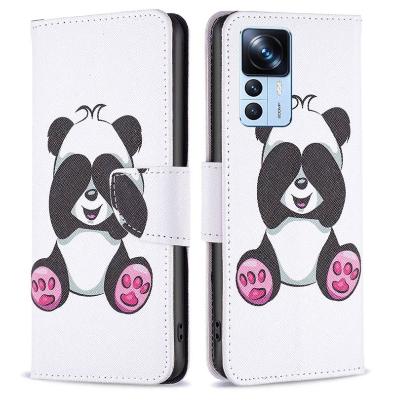 Kožené Puzdro Xiaomi 12T / 12T Pro Panda Zábava