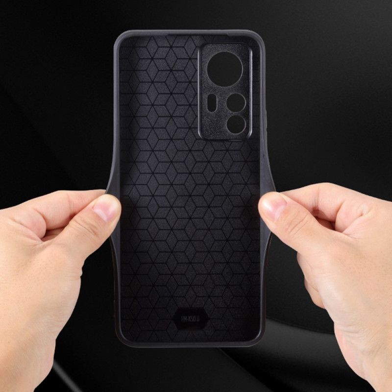 Kryt Xiaomi 12T / 12T Pro Kožený Efekt Azns