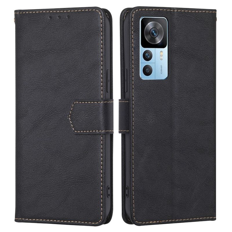 Peňaženkový Kryt Xiaomi 12T / 12T Pro Couture Leather Effect