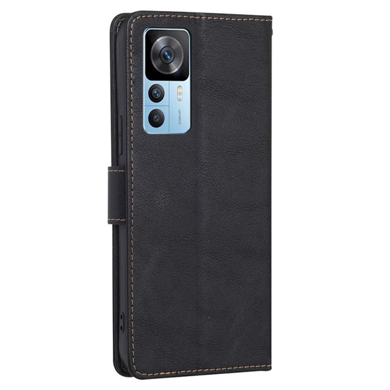 Peňaženkový Kryt Xiaomi 12T / 12T Pro Couture Leather Effect