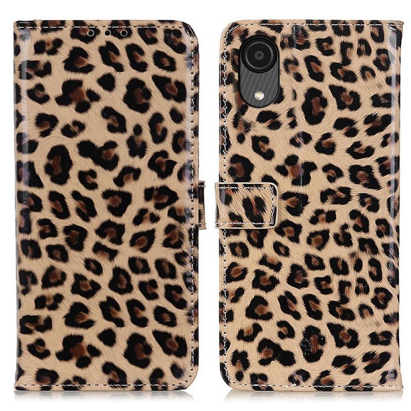 Flipové Puzdro Samsung Galaxy A03 Core Leopard