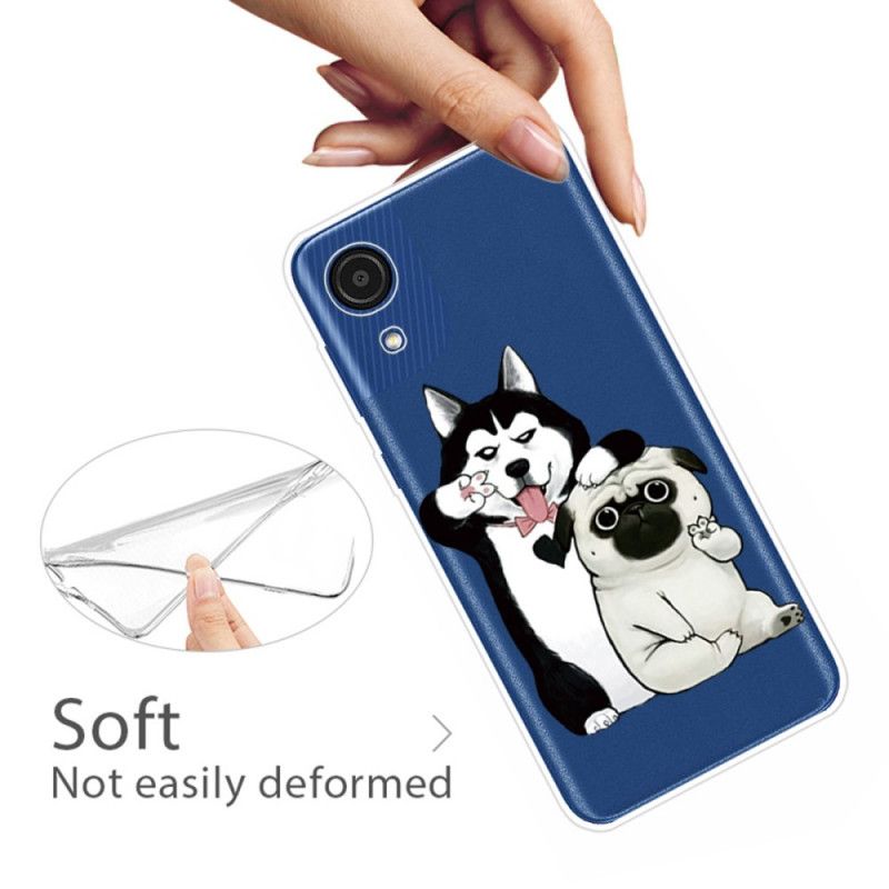 Kryt Samsung Galaxy A03 Core Funny Dogs