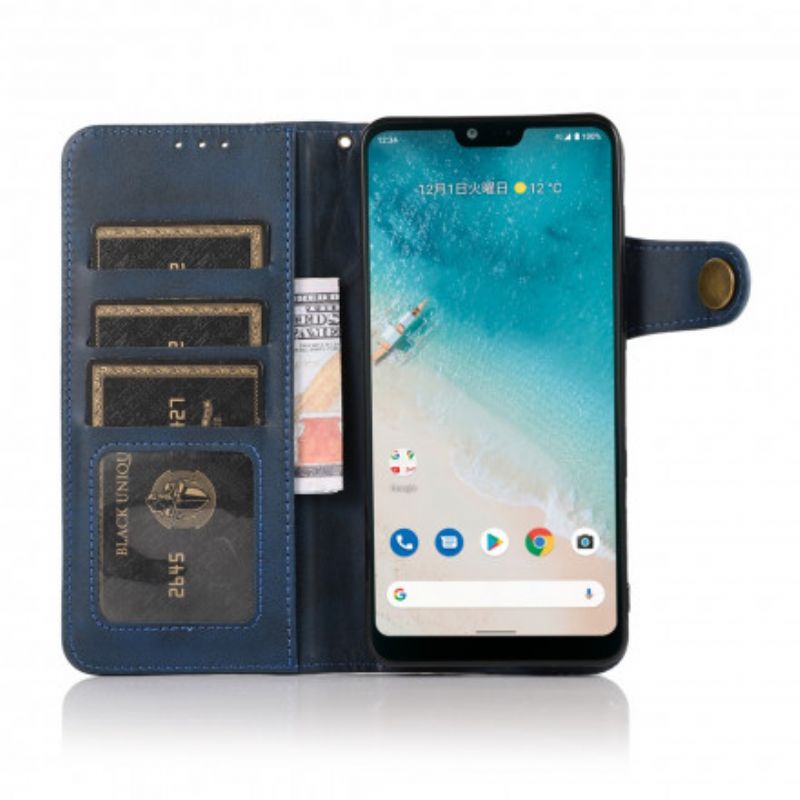 Kožené Puzdro Oppo Reno 6 5G Magnetické Tlačidlo Khazneh