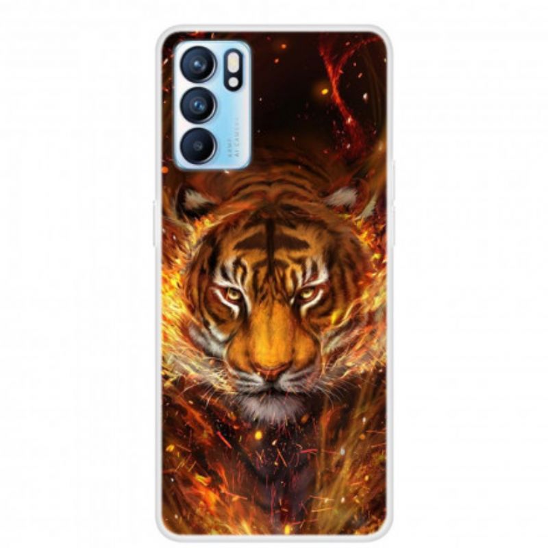 Kryt Oppo Reno 6 5G Flexibilný Tiger