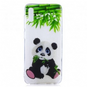 Kryt Samsung Galaxy A50 Bezšvové Panda Eat