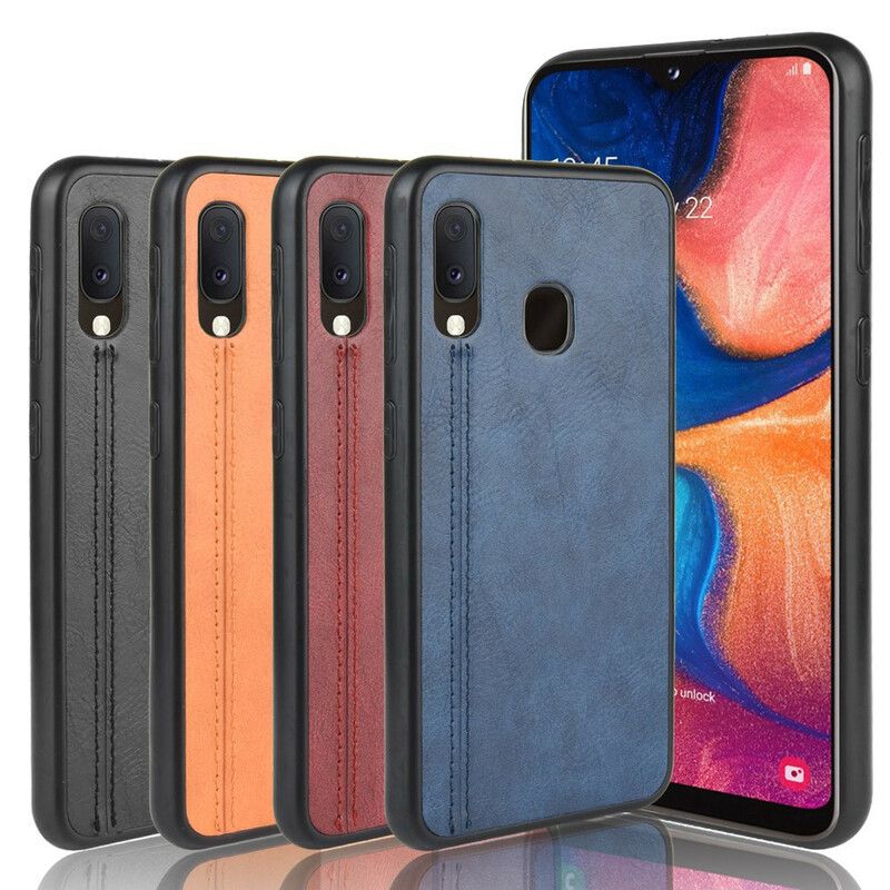 Kryt Samsung Galaxy A20e Couture Leather Effect