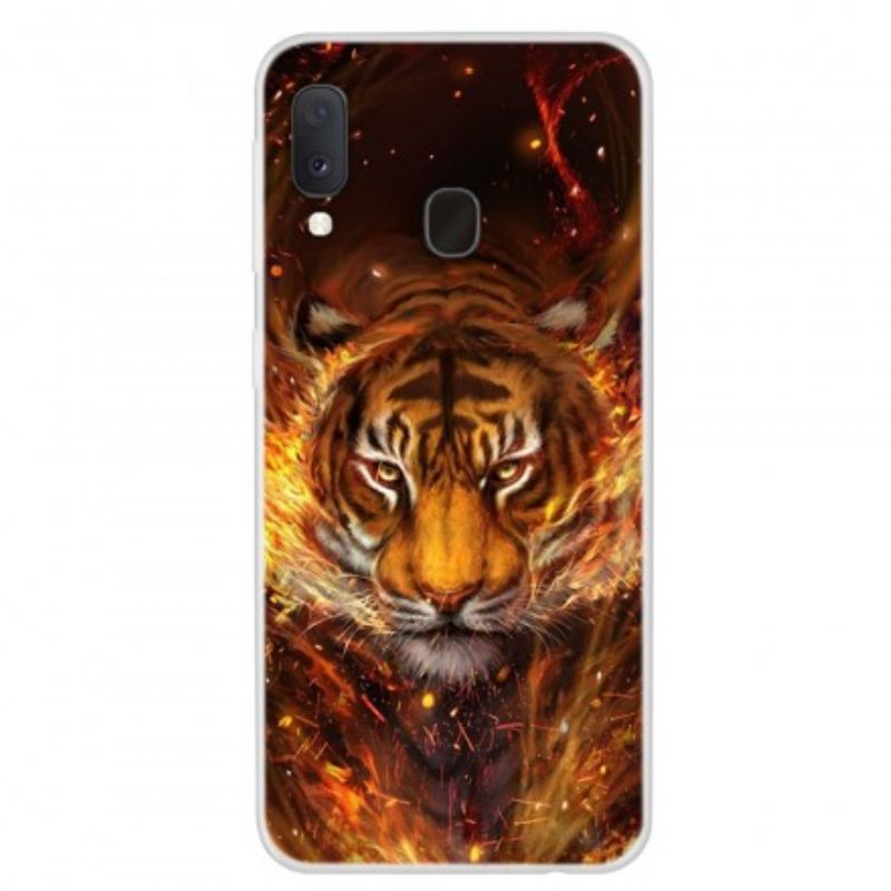 Kryt Samsung Galaxy A20e Ohnivý Tiger