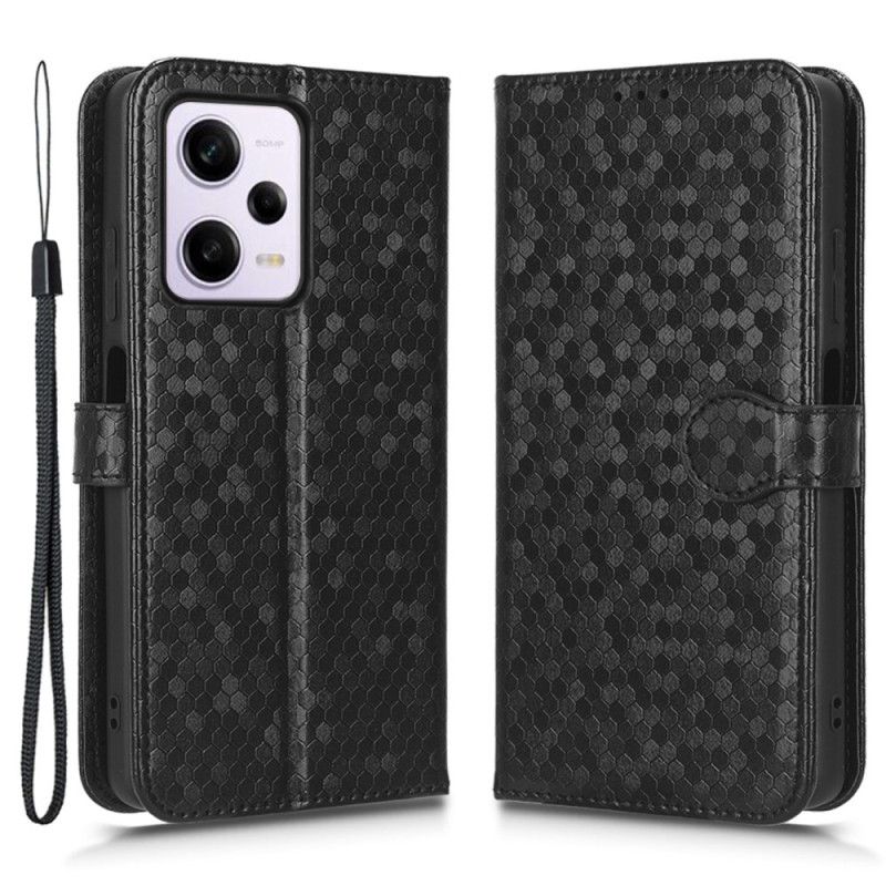 Peňaženkový Kryt Xiaomi Redmi Note 12 Pro Plus 3d Pattern Strappy