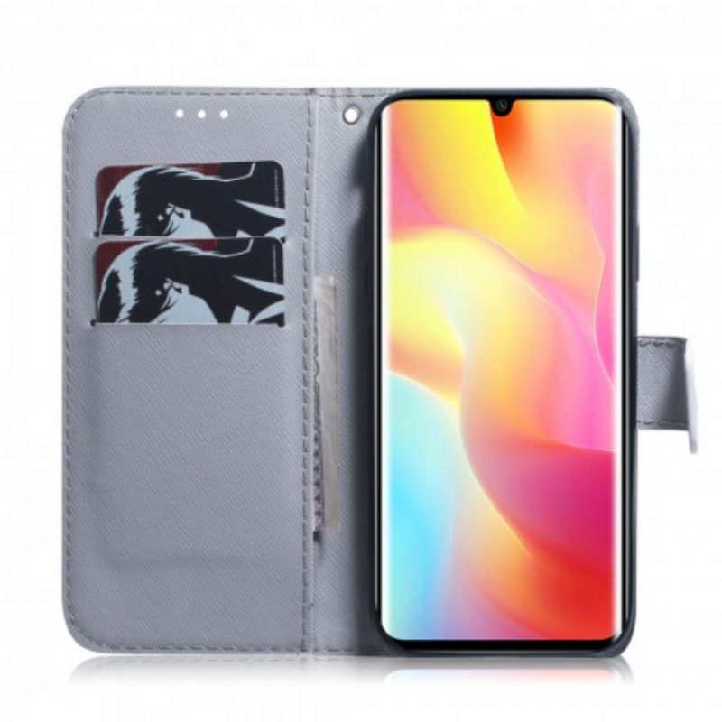 Kožené Puzdro Xiaomi Mi Note 10 Lite Kvitnúca Vetva Stromu