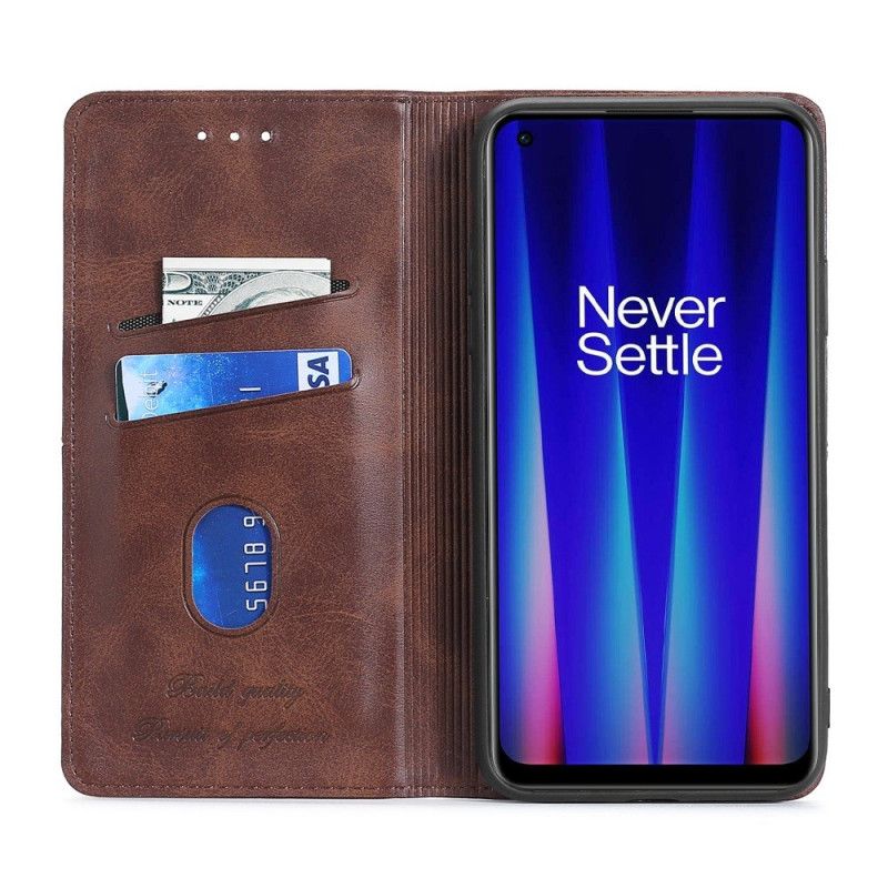 Flipové Puzdro OnePlus Nord 2T 5G Kožené Puzdro Švy