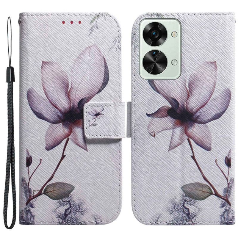 Kožené Puzdro OnePlus Nord 2T 5G Strappy Rose Flower