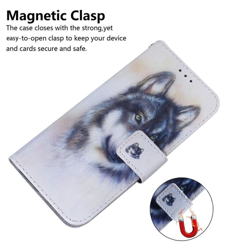 Peňaženkový Kryt OnePlus Nord 2T 5G Strappy Watercolor Wolf