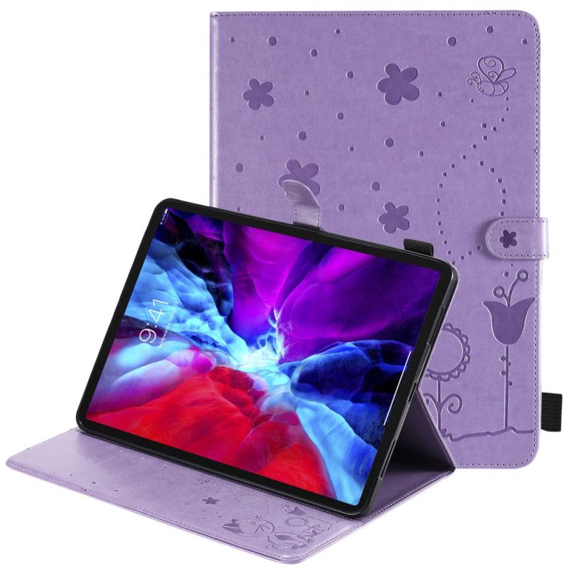 Kožené Puzdro iPad Pro 11" (2021) Mačka A Včely