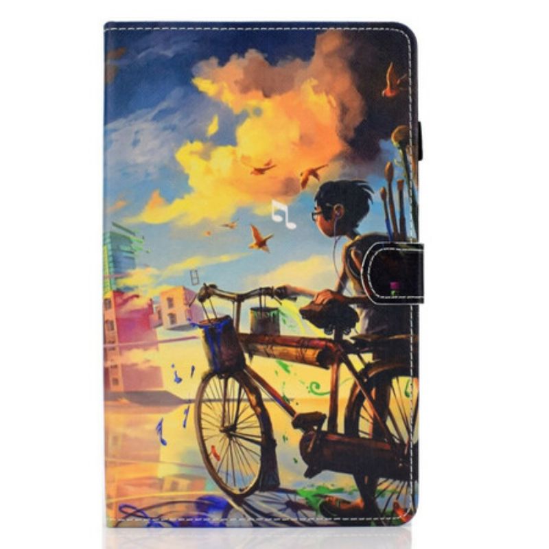 Flipové Puzdro Samsung Galaxy Tab S6 Lite Bicykel Art