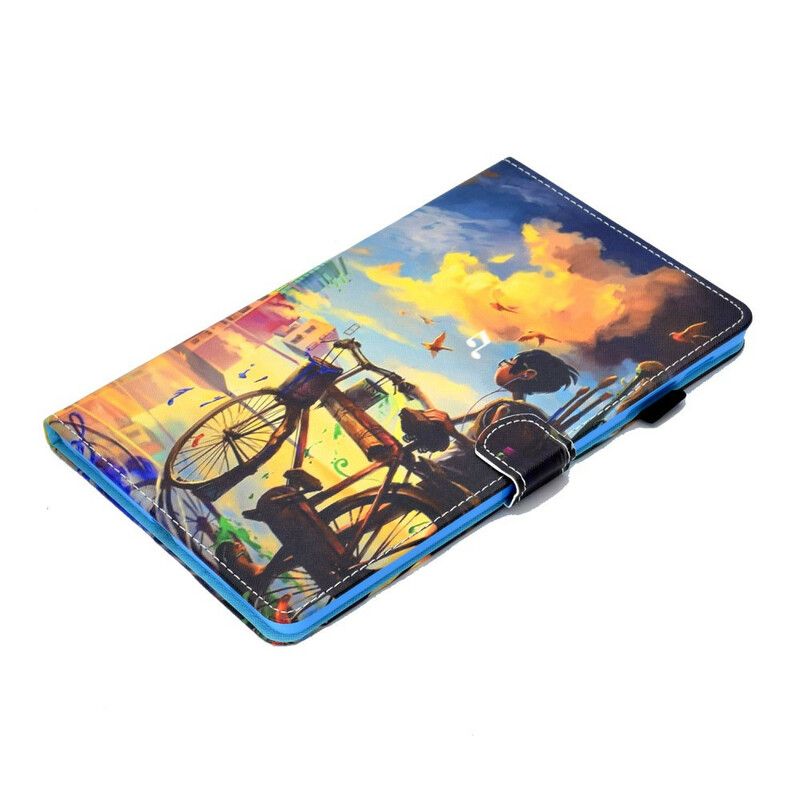 Flipové Puzdro Samsung Galaxy Tab S6 Lite Bicykel Art