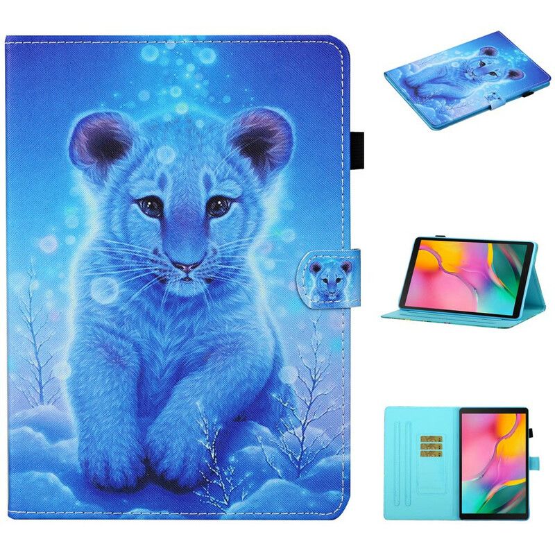 Kožené Puzdro Samsung Galaxy Tab S6 Lite Baby Tiger