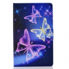 Kožené Puzdro Samsung Galaxy Tab S6 Lite Motýlia Víla
