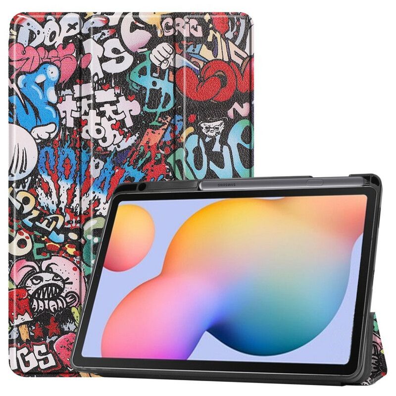 Kryt Samsung Galaxy Tab S6 Lite Držiak Na Graffiti Ceruzku