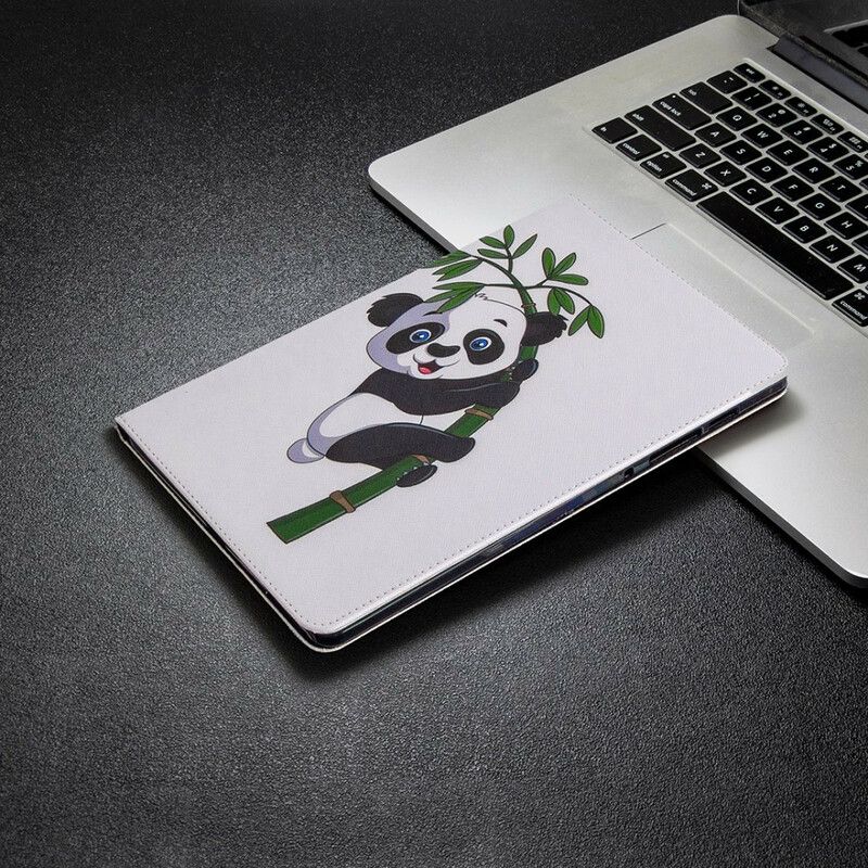 Peňaženkové Kožené Puzdro Samsung Galaxy Tab S6 Lite Panda Bambus