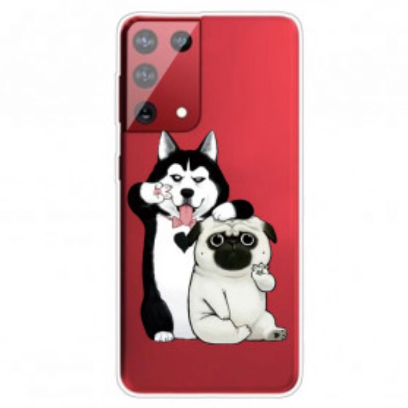 Kryt Samsung Galaxy S21 Ultra 5G Funny Dogs