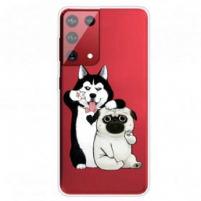 Kryt Samsung Galaxy S21 Ultra 5G Funny Dogs