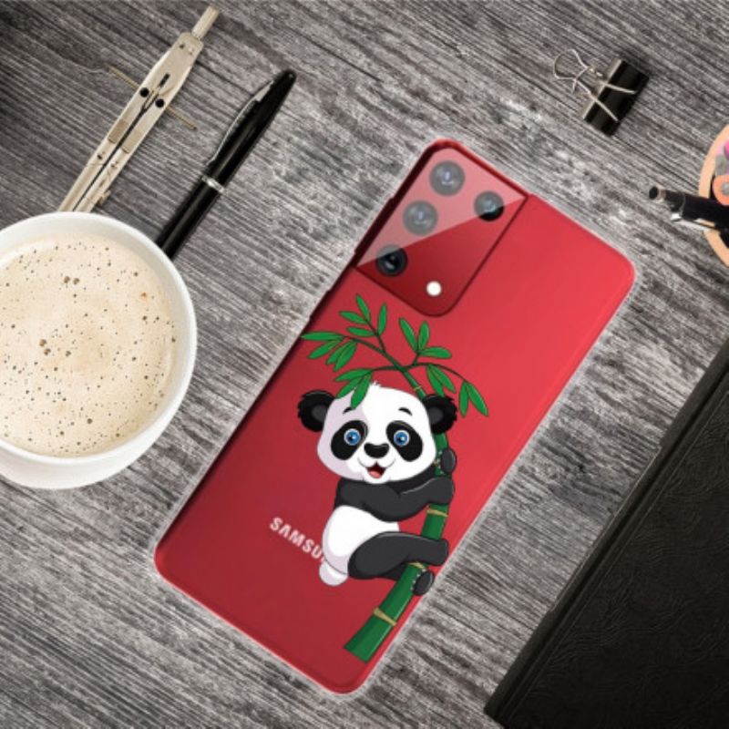 Kryt Samsung Galaxy S21 Ultra 5G Panda Na Bambuse