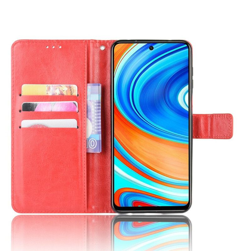 Kožené Puzdro Xiaomi Redmi Note 9S / 9 Pro Krikľavá Umelá Koža