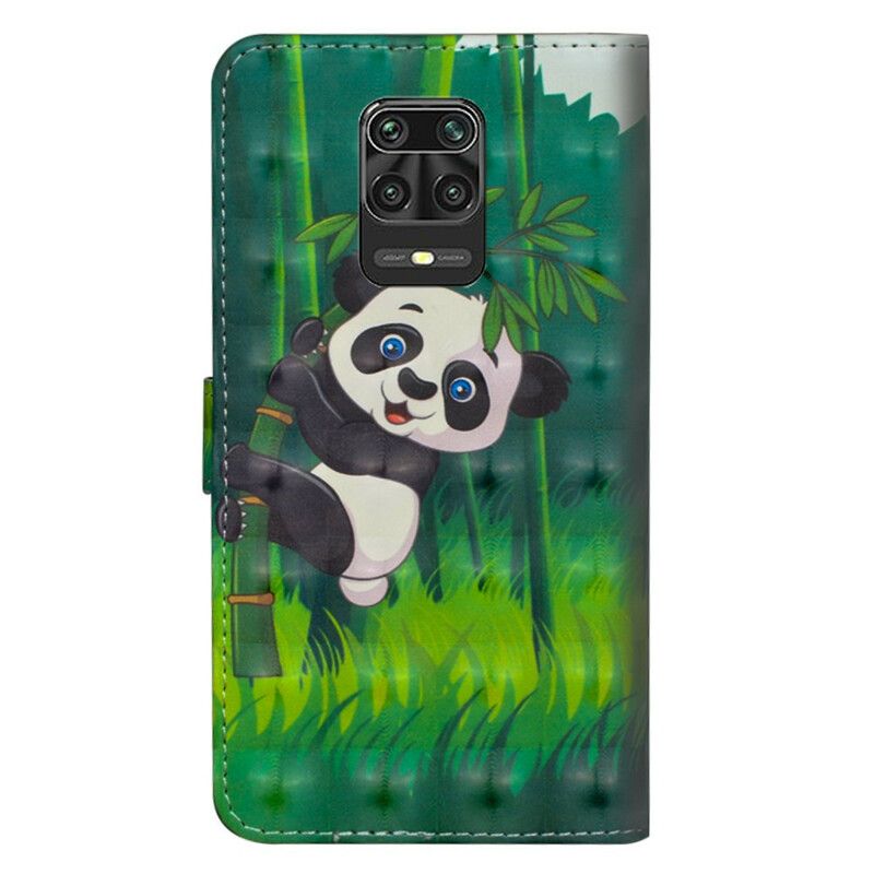 Peňaženkový Kryt Xiaomi Redmi Note 9S / 9 Pro Panda A Bambus